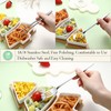 DEVICO Travel Utensils with Case Cute, Reusable Silverware for Lunch,