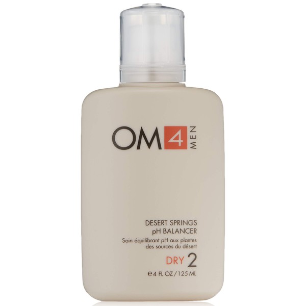 Organic Male OM4 Dry Step 2 - Desert Spring pH Balancer (4.0 oz) Organic & Natural Toner and Aftershave for Dry Skin