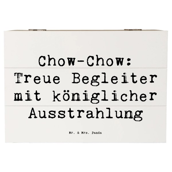Mr. & Mrs. Panda 22 x 15 cm Holzkiste Spruch