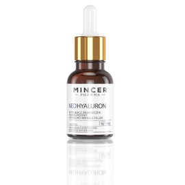Mincer Pharma Neo Hyaluronic Nourishing Regenerating Smoothing Reducing Wrinkles Hydrolipid Wrinkle Filler for Dehydrated Mature Skin with Lipohyaluron, Milk Thistle Oil and Abessinating Oil 15 ml