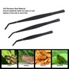 Reptile Feeding Tongs Prevent Slip Stainless Steel Thickened Reptile Feeding
