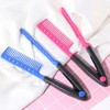 Portable Hair Styling Brush for Volume, Curls, and Straightening Blue Styling Brush 6ea