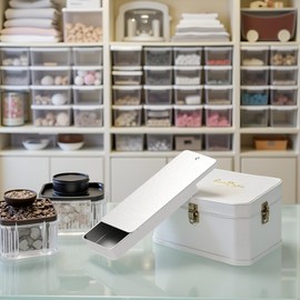 GANPUB Silver Empty Slide Top Rectangular Metal Tin Containers for Candies, Jewelry, Crafts, Pills, Lip Balm, Storage Kit(80x34x10mm) (AMX2X09PYFUS),Craft and Sewing Supplies Storage