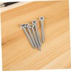 Abaodam 6pcs Heavy Duty Stainless Steel Survey Markers Durable Flat
