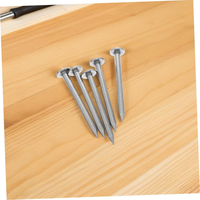Abaodam 6pcs Heavy Duty Stainless Steel Survey Markers Durable Flat