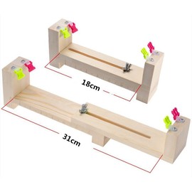 Jig Bracelet Maker Set-10 Side Release Plastic Buckles And 10 Parachute Cords,Wristband Maker,Paracord Braiding Solid Wood Knit Weaving DIY Manual Braiding Kit