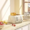 Toaster 4 Slice, Retro Stainless with 6 Bread Shade Settings,1.5''Wide