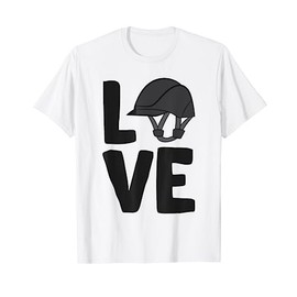 I Love Horse Riding Horse Riding Helmet Equestrian Helmet T-Shirt