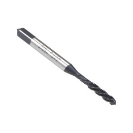 Boxonly Spiral Flute Thread Tap M3 x 0.5mm, for Processing Blind Holes and Sticky Materials, HSS Nitriding Coated, H2 Tolerance, Metric Machine Threading Tap Screw Thread Tapping Tool, 1pcs
