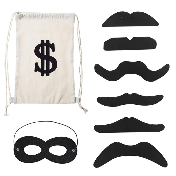 TVSVKWE 1 Dollar Sign Backpack, 1 Eye Mask And 6