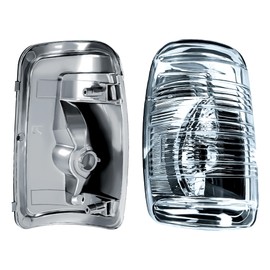 Replacement Driver Left Side Door Mirror Turn Signal Light Indicator with Bulb for Ford Transit 150 250 350 from 2010 to 2024