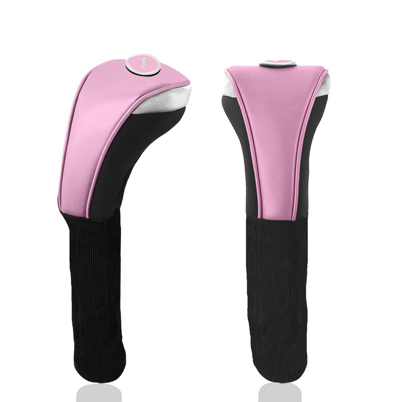 Andux 3Pcs/Set PU Golf Wood Club Head Covers 460cc Driver