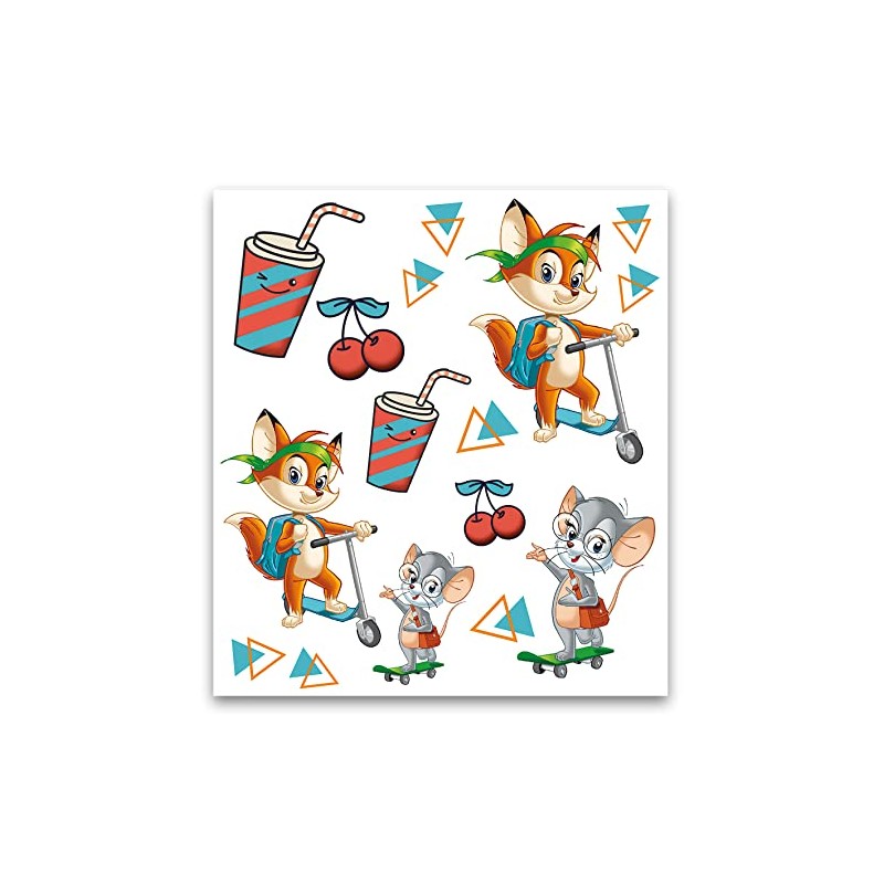 ROTH Fredo & Fitzi Children's Tattoos - 2 Sheets per