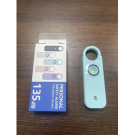 SafeBuddy Personal Alarm for Women - Designed by Women Extra Loud Double Speakers Alarm with Strobe Light, Rechargeable - Personal Alarms and Premium Keychain (Aqua Blue)