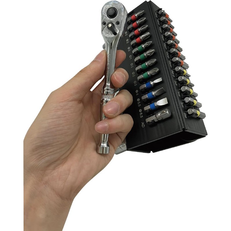 SIGNET Signet Compact Storage 1/4 SQ Socket Bit Set with