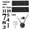 Frameless DIY Wall Clock Modern Mirror Wall Sticker for Home