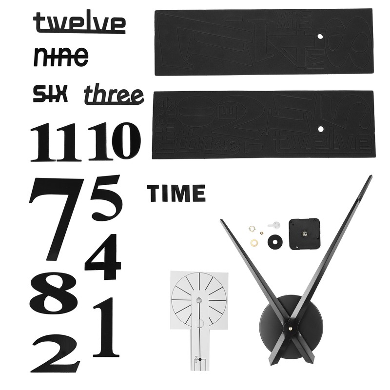 Frameless DIY Wall Clock Modern Mirror Wall Sticker for Home