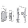 Decorite 5838-4 Pack - RV Cabinet Door Black Push Latch