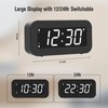 Timegyro Digital Alarm Clock Battery Operated - LCD/LED Display Switchable,