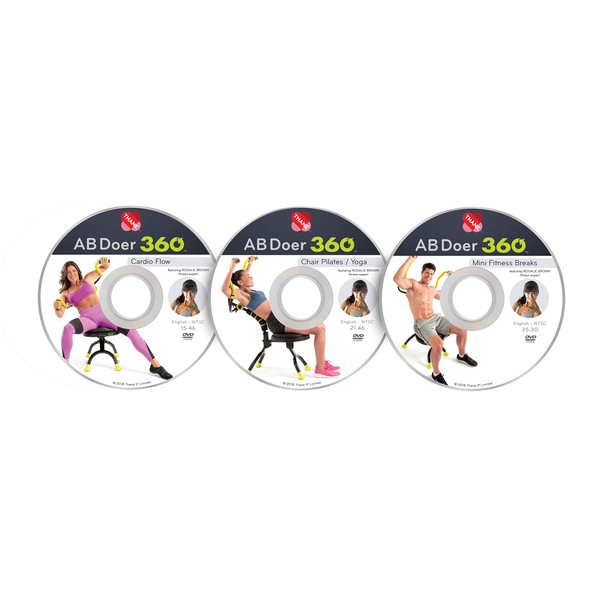 AB Doer 360 Fitness System Accessories (Set of 3 Workout DVD's)