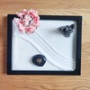 ZEN&TAO Japanese Miniature Zen Garden Black Tray with Buddah Statue,