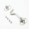 Worldly Storm Hooks with Eyelet, Stainless Steel Cabin Hooks, Door