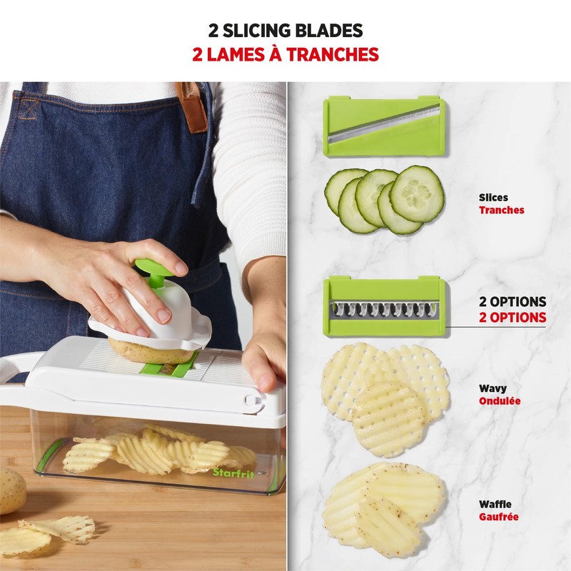 Starfrit Veggie Chopper Dicer Grater Slicer – 15-PC - 7