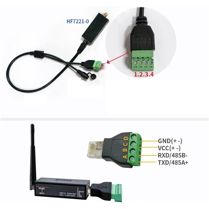 Jevina Serial Port RS485 to WiFi and BLE Device Server