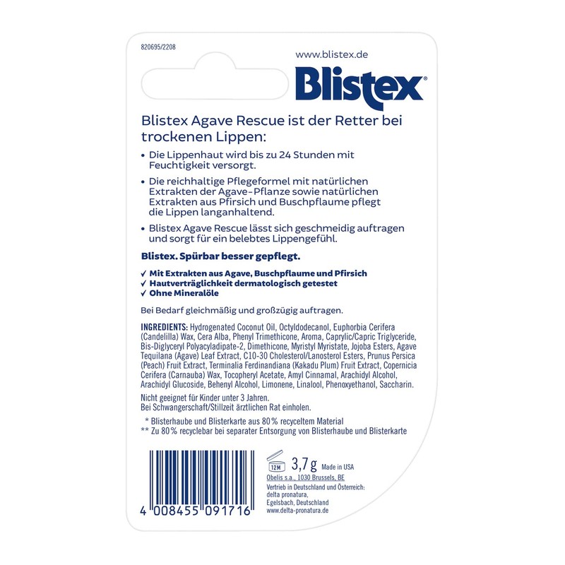 Blistex Agave Rescue 3,7g