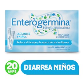 Enterogermina Probióticos 2 Billones Ufc Suspensión 20 Ampolletas con 5 ml