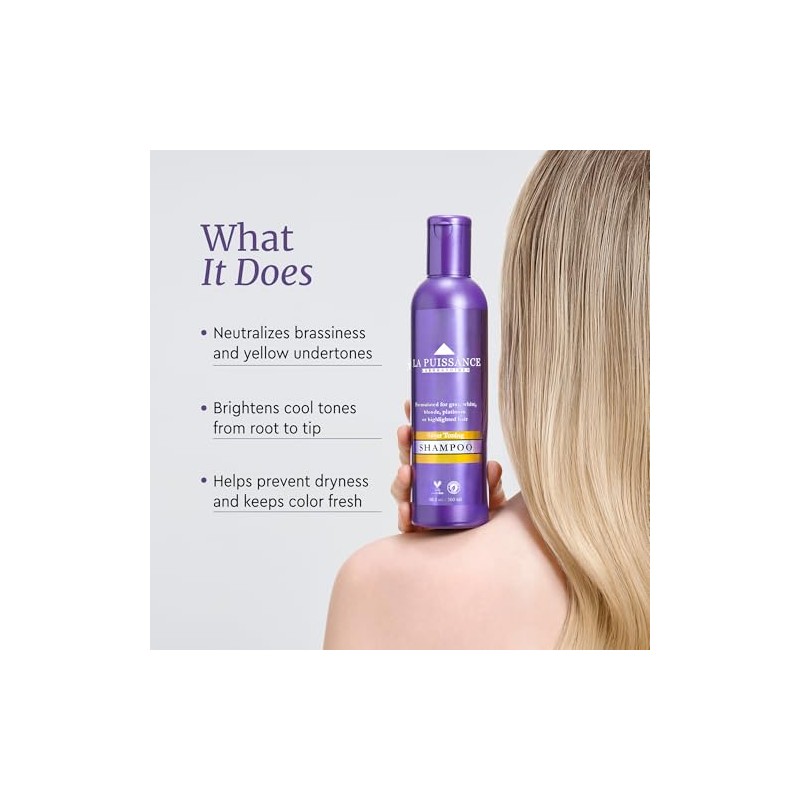 LA PUISSANCE- Champú morado matizador plateado champú morado para cabello