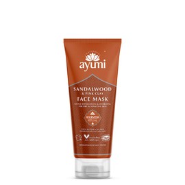 Ayumi Sandalwood & Pink Clay Face Mask. Vegan, Cruelty-Free, Dermatologically-Tested, 1 x 100 ml