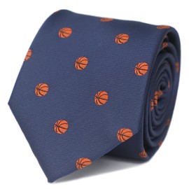 MENDEPOT Corbatas con diseño temático deportivo con caja de regalo, corbatas temáticas de golf, corbata de fútbol, Hockey, Medium