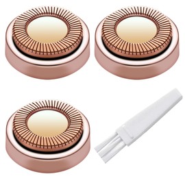 Facial Hair Remover Replacement Heads for Generation 1 Finishing Touch Flawless Facial Hair Removal Tool for Women,18K Gold-Plated Rose Gold 3 Count,First Generation by BECHY. (3 PCS Rose Gold)