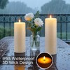 Raycare 2Pcs 4'' X 10'' Large Waterproof Outdoor Flameless Candle,