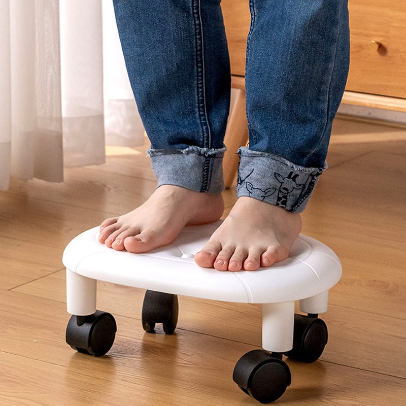 Low Roller Seating PU Surface Plastic Structure Movable Universal Wheels