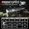 Coast GX20 1200 Lumen Waterproof Alkaline-Dual Power LED Flashlight with