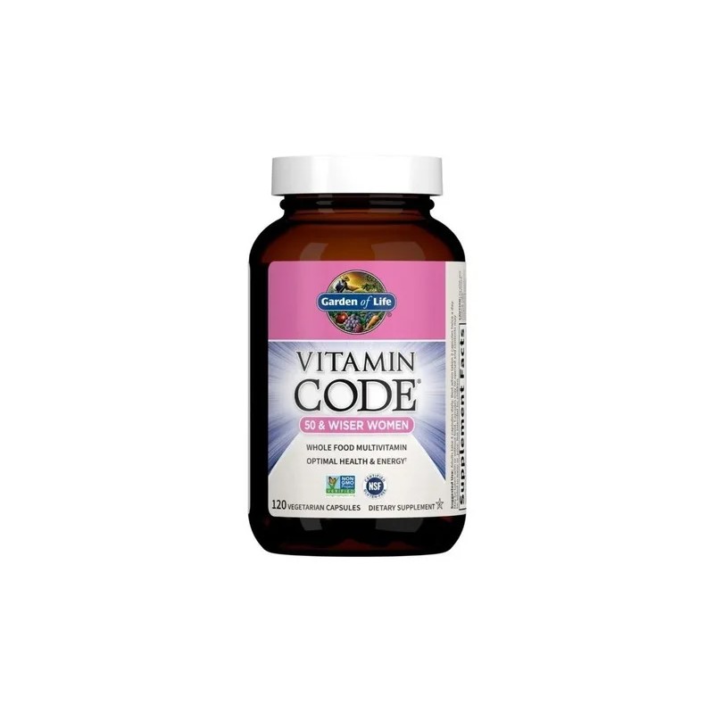 Multivitamínico Vitamin Code 50 Wiser Women 120cap Mujer 50+ Sabor