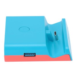 Shanrya Video Converter for Switch/Lite Easy to Carry Video Converter One‑Button Display Switch Picture Clearer for Switch Switch Lite Home Kids(Blue red)