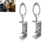 NIUDYP Pack of 2 C-Clamp Stainless Steel Round Handle 120