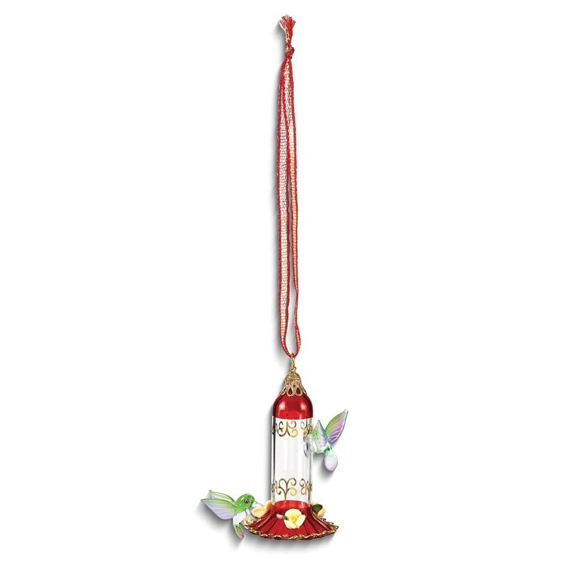 Glass Baron Hanging Hummingbird Feeder