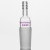 BorinGlass Glass Straight Inlet Adapter with 24/40 Joint and 10