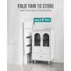 WOA WOA 4 Step Ladder, Foldable Step Stool, Aluminum Lightweight