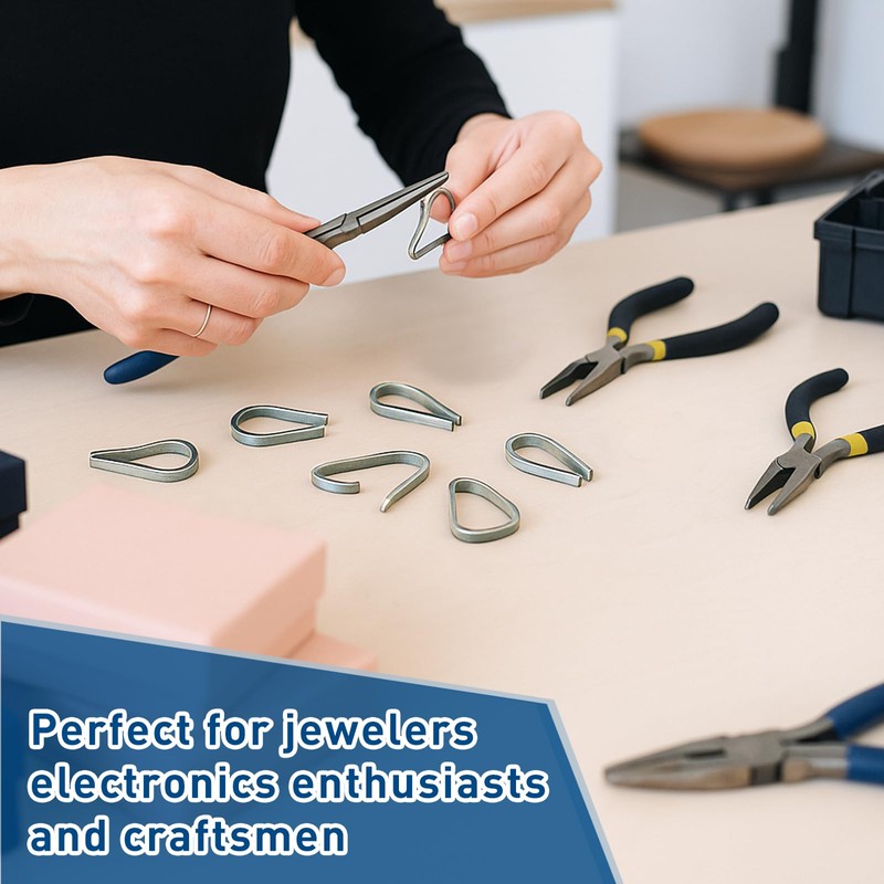 Otoolling 20 Pcs Titanium Clamps for Soldering Titanium Soldering Strips