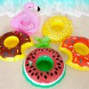 Tropical Pineapple Inflatable Pool Float and Pool Toy Drink Holder