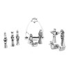 Nativity Set with Chreche Mini Pewter Figurine 11 Pc Set