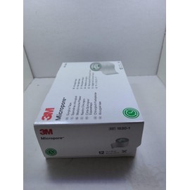 3M Micropore Paper Tape - White, 1" x 10yds (Box of 12)