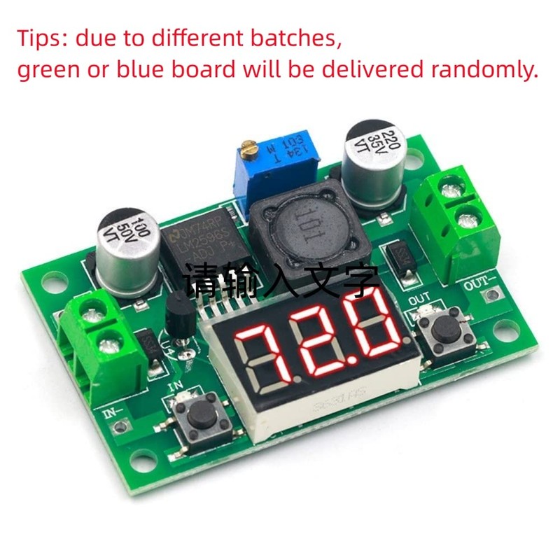 QEBIDUM LM2596S DC-DC Buck Converter DIY 4-40V to 1.25-37V Step-Down