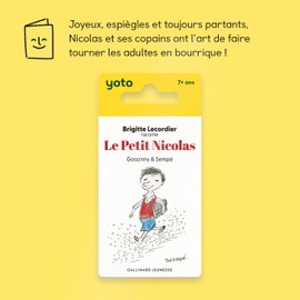 Yoto Le Petit Nicolas – Kids French Audio Card for Use with Player & Mini All-in-1 Audio Device, Educational & Screen-Free Listening, Fun Stories for Playtime, Bedtime & Travel, Ages 7+