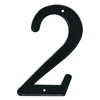 Prime-Line MP4112 4 In. House Number 2, Diecast, Black Finish
